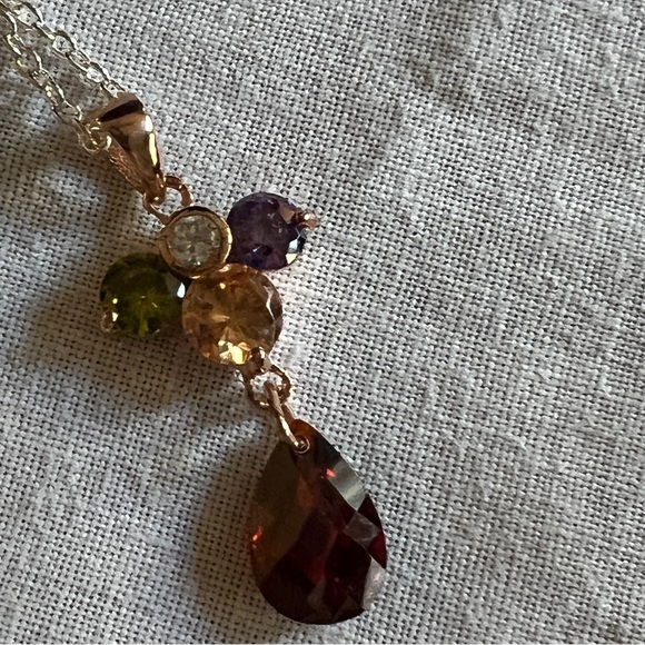 Gemstones Pendant in Rose Gold - Picture 8 of 9